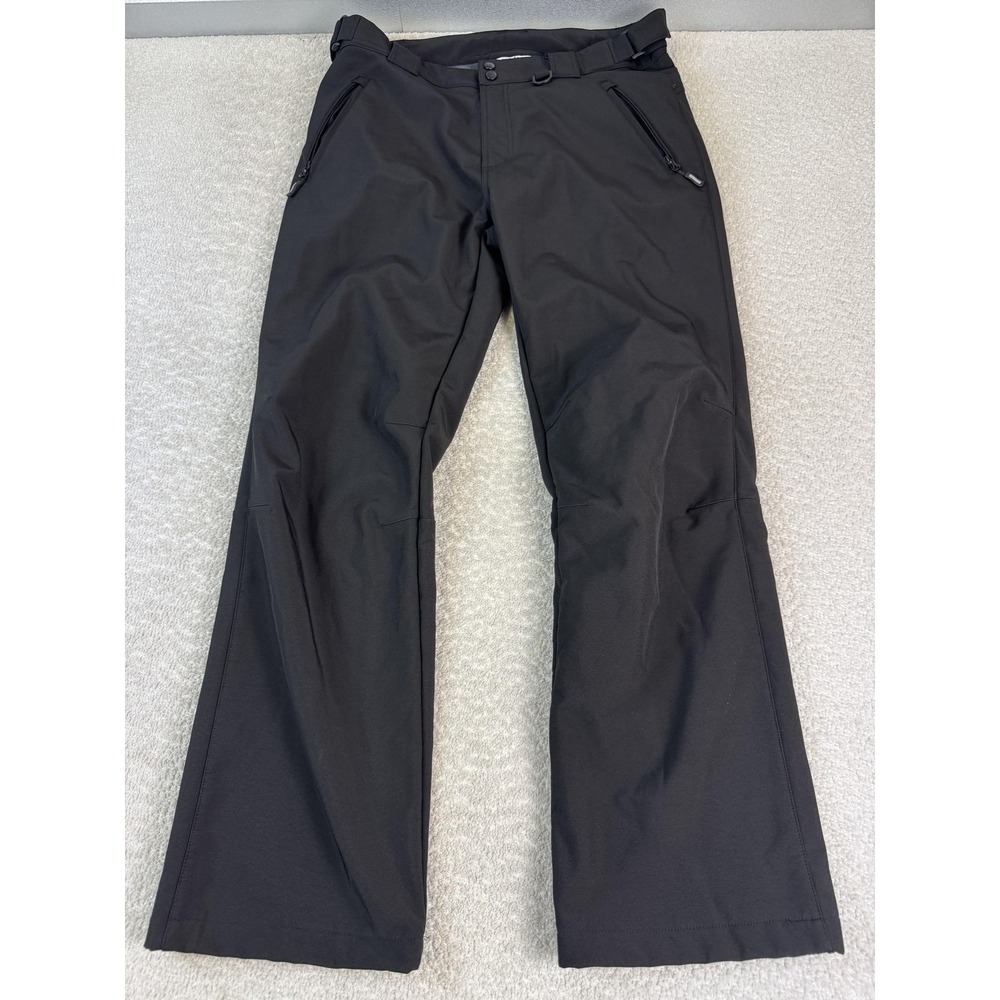 Outdoor Ventures Pants Mens 36x32 Black Softshell Water Resistant Fleece Lined